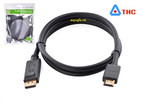 Cáp chuyển đổi Displayport sang HDMI dài 5M. Dây cáp chuyển đổi HDMI dài 5M Ugreen 10204 